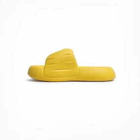 Birdsoles - Kiwi Slides - Yellow Birdsoles barefoot shoes with natural toe spread