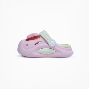 Birdsoles - Little Hops Clogs - Pink Birdsoles barefoot shoes with natural toe spread