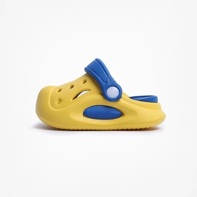 Birdsoles - Little Hops Clogs - Yellow Birdsoles barefoot shoes with natural toe spread