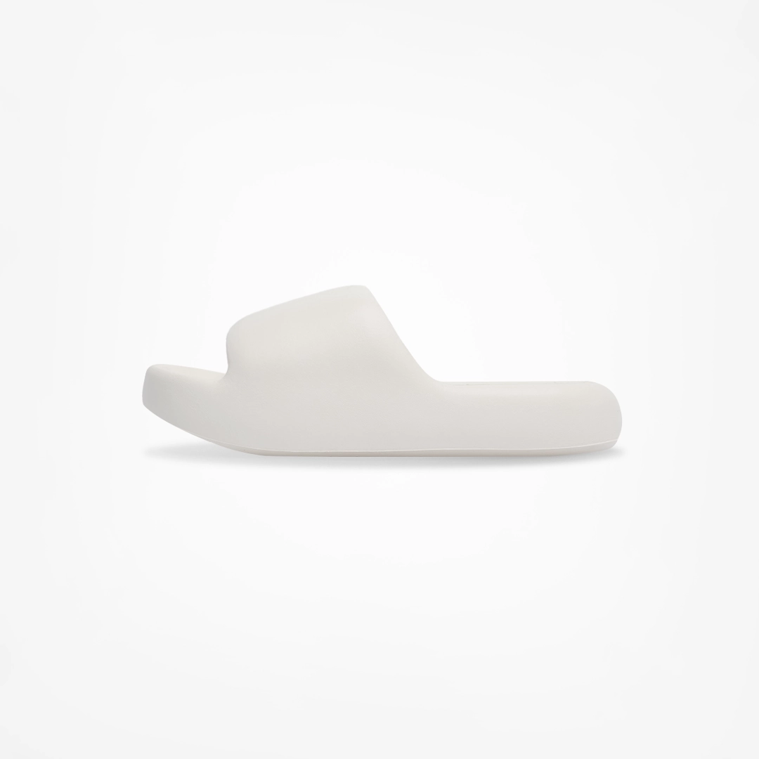 Birdsoles -  Mellow Steps Slides - White Birdsoles barefoot shoes with natural toe spread