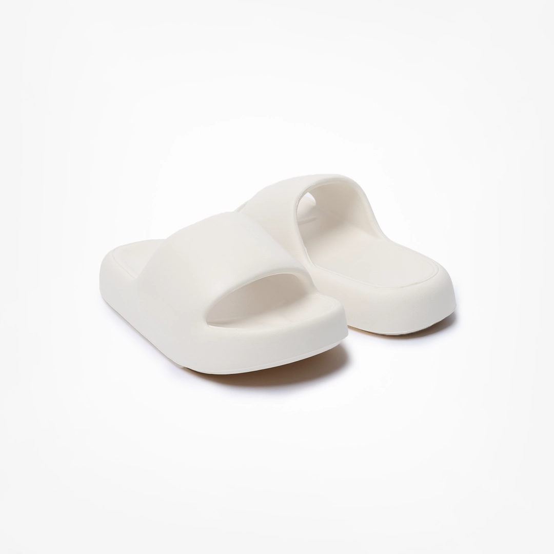 Birdsoles -  Mellow Steps Slides - White Birdsoles to Born