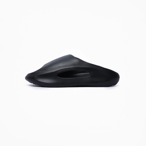 Birdsoles - Midnight Raven Slides - Black Birdsoles barefoot shoes with natural toe spread