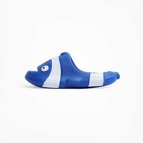 Birdsoles  - Nemo Slides - Blue Birdsoles barefoot shoes with natural toe spread