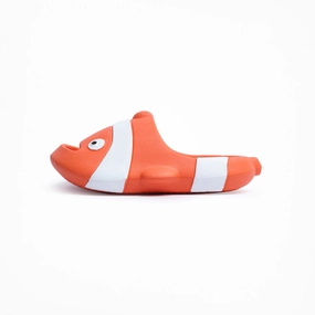 Birdsoles - Nemo Slides - Orange Birdsoles barefoot shoes with natural toe spread