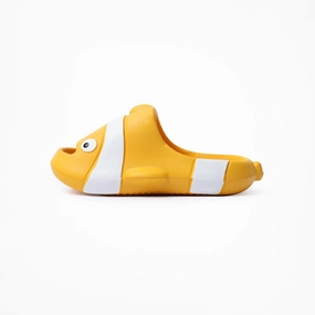 Birdsoles - Nemo Slides - Yellow Birdsoles barefoot shoes with natural toe spread