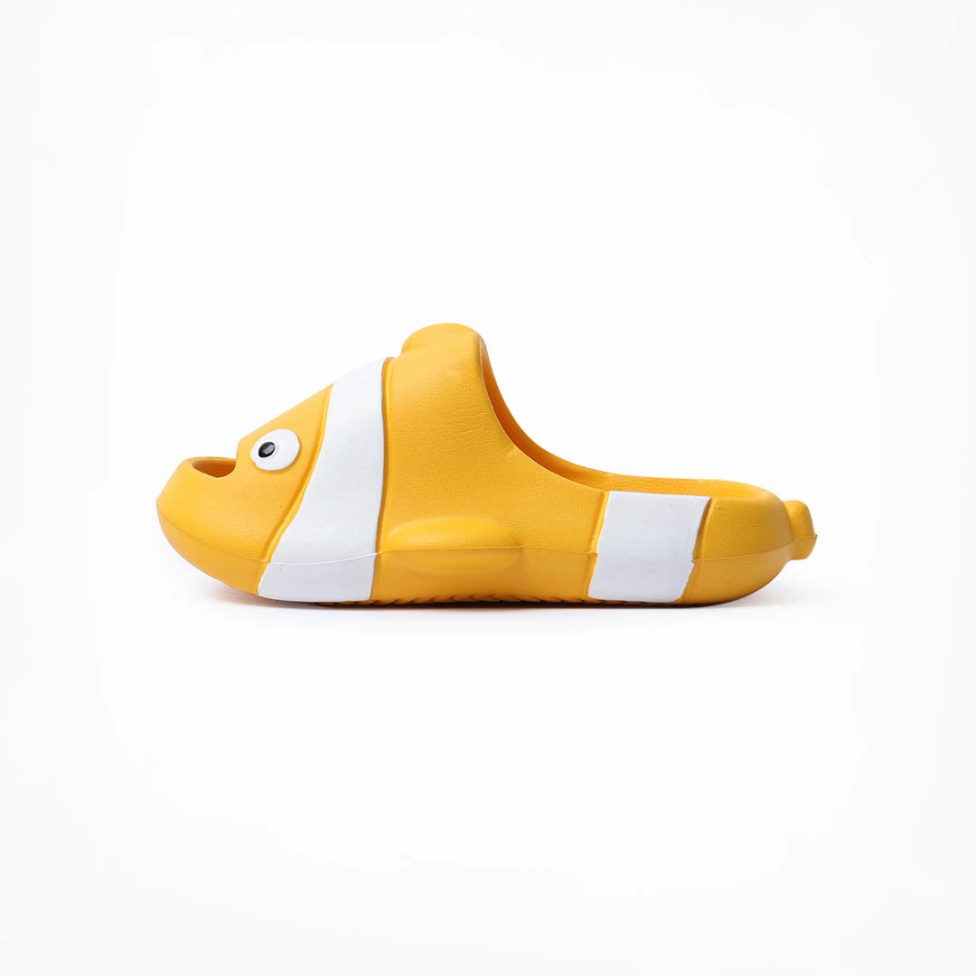 Birdsoles - Nemo Slides - Yellow Birdsoles barefoot shoes with natural toe spread