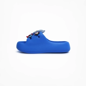 Birdsoles - Slides Classics Slides - Blue Birdsoles barefoot shoes with natural toe spread