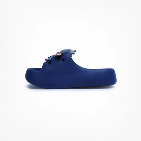 Birdsoles -  Slides Classics Slides - Dark Blue Birdsoles barefoot shoes with natural toe spread