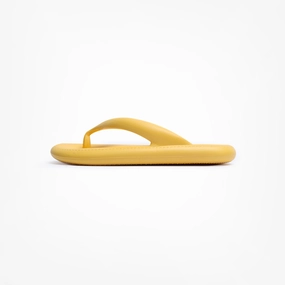 Birdsoles - Sunbirds Flip Flops - Yellow Birdsoles barefoot shoes with natural toe spread
