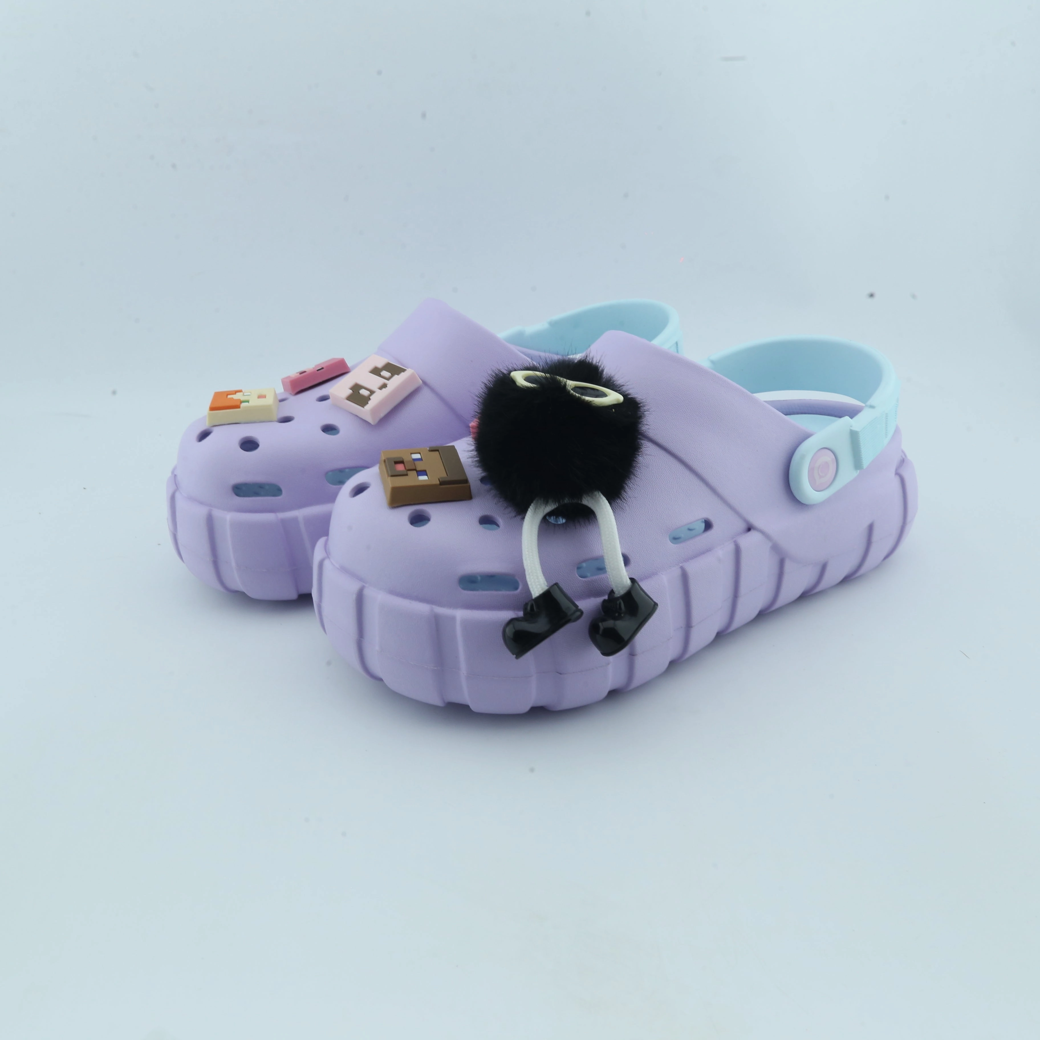 Birdsoles -  Swift Soars Clogs - Purple Birdsoles barefoot shoes with natural toe spread