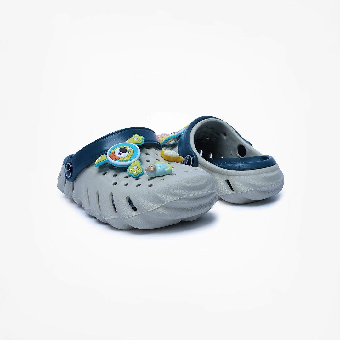 Birdsoles -  Wave Riders Clogs - Grey Birdsoles to Born