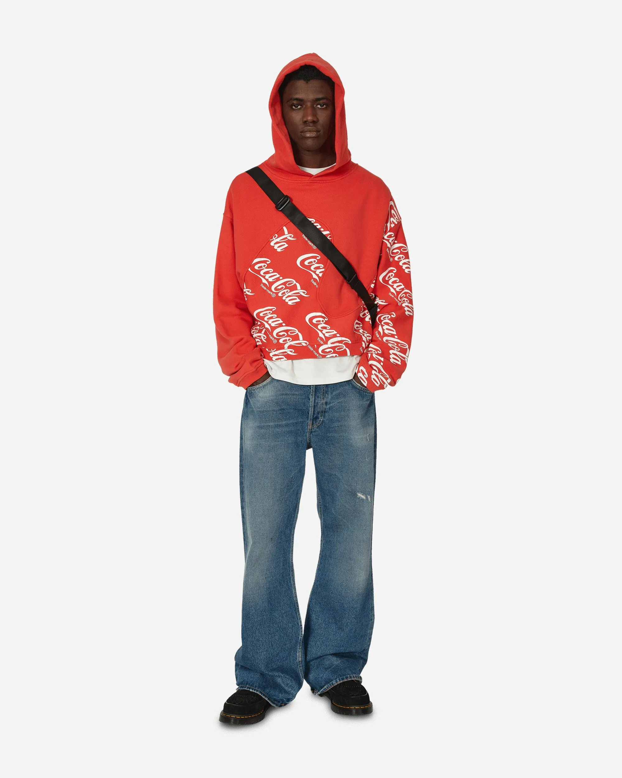Coca-Cola Swirl Hooded Sweatshirt Red