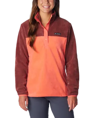 Columbia Clothing Benton Springs Half Snap Pullover Fleece Jacket in Juicy & Spice