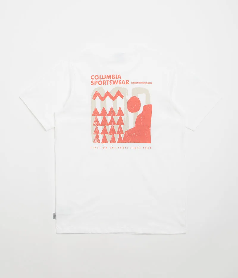 Columbia Explorers Canyon Back T-Shirt - White / Explore Outdoors Columbia