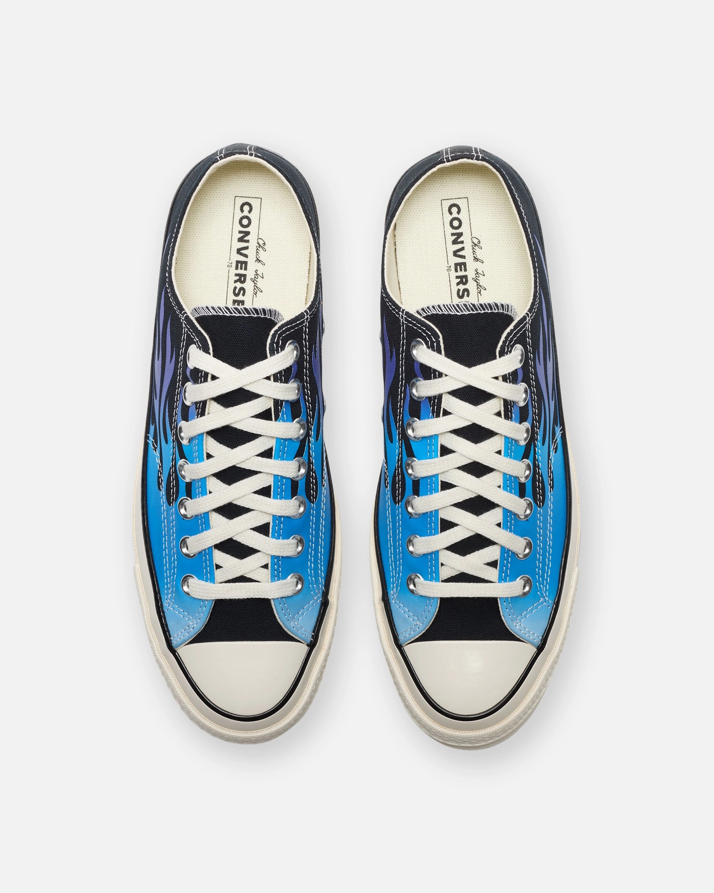 CONVERSE CHUCK 70 - OX BLACK/ BLUE Womens vintage sneakers