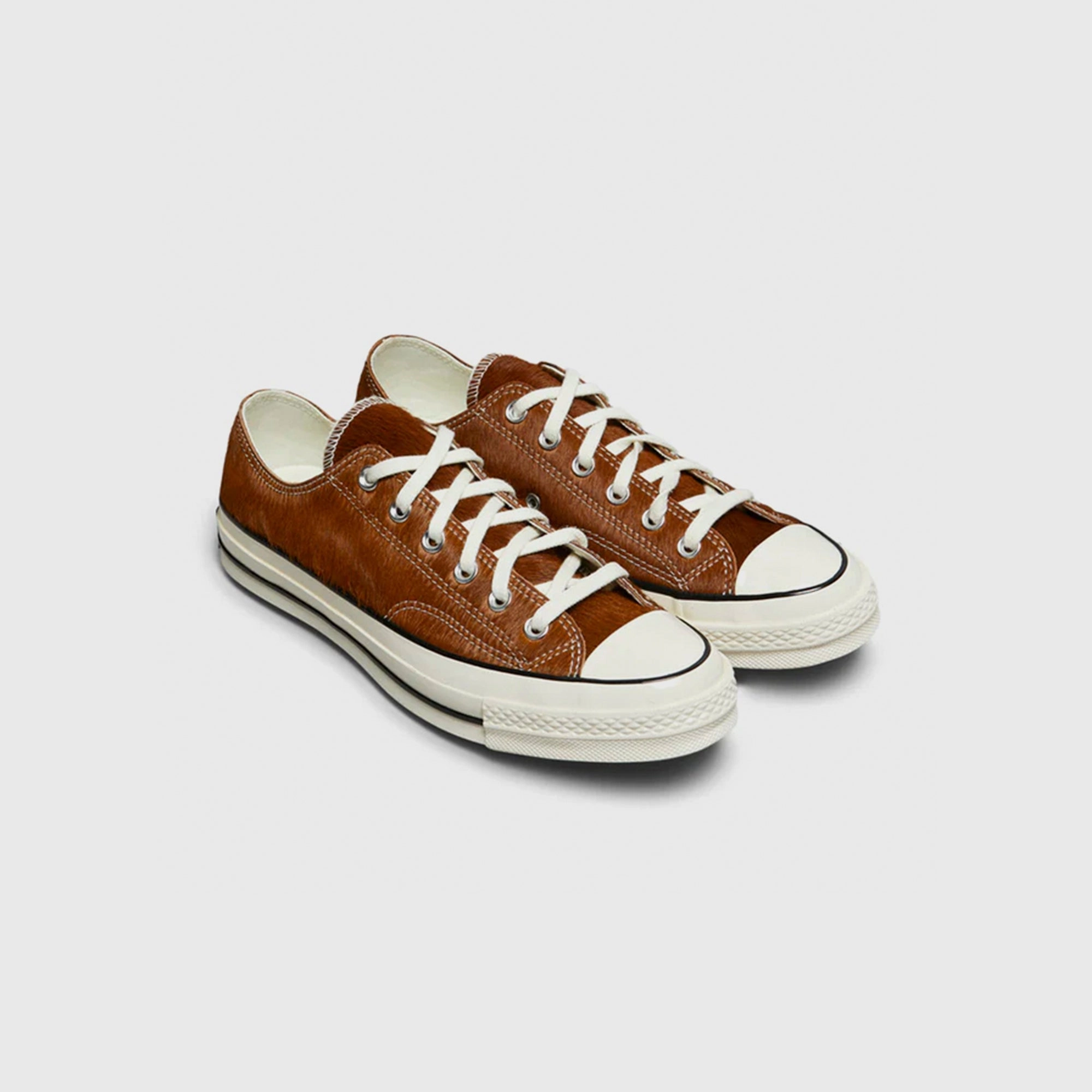 Converse Chuck 70  Pony Hair Brown / Egret Heritage style lace-ups