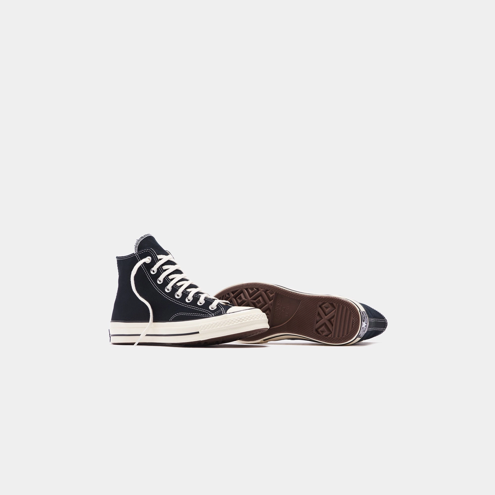 Converse Chuck Taylor '70 High - Black / Egret Heritage style lace-ups