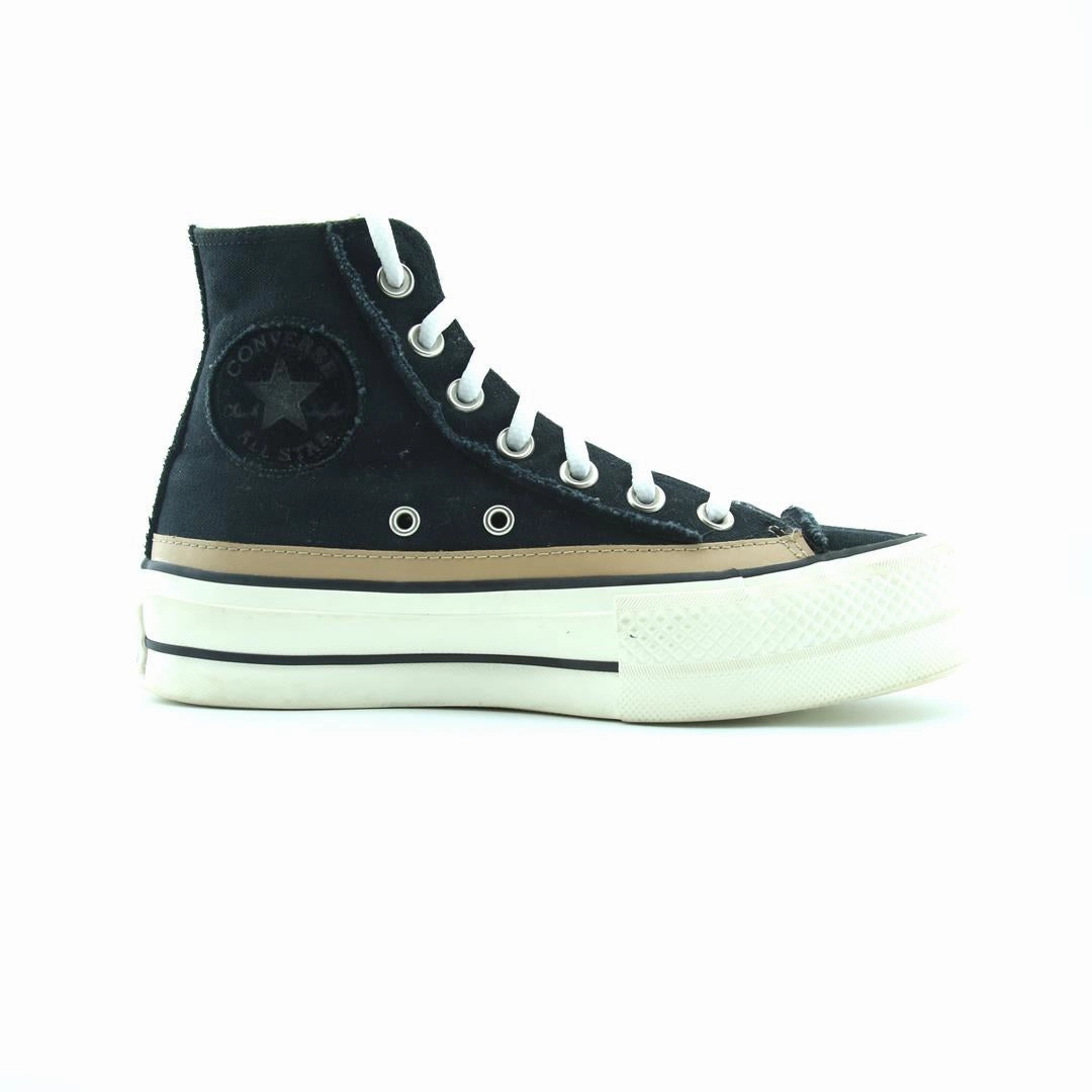 CONVERSE CHUCK TAYLOR ALL STAR LIFT PLATFORM RAW EDGE HIGH retro Converse shoe angles