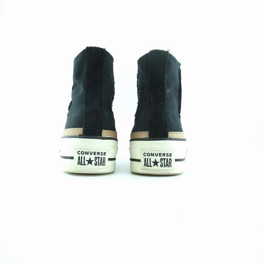 CONVERSE CHUCK TAYLOR ALL STAR LIFT PLATFORM RAW EDGE HIGH retro Converse shoe angles