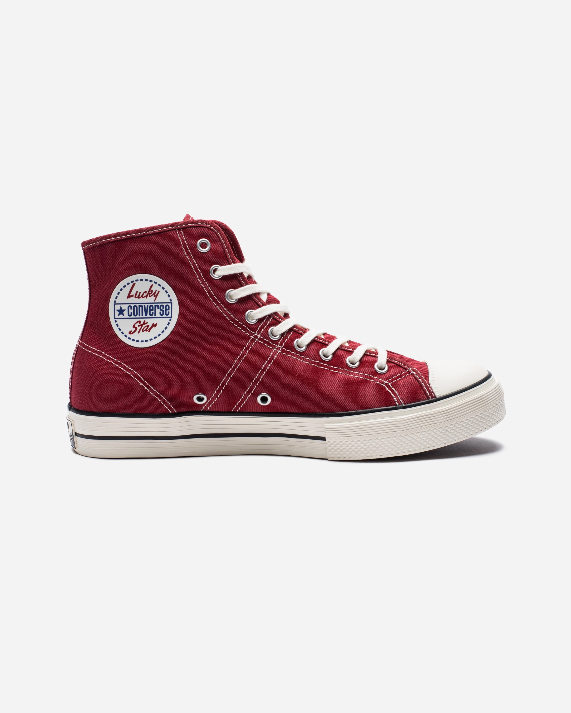 CONVERSE LUCKY STAR HI - GARNET/ EGRET Womens vintage sneakers