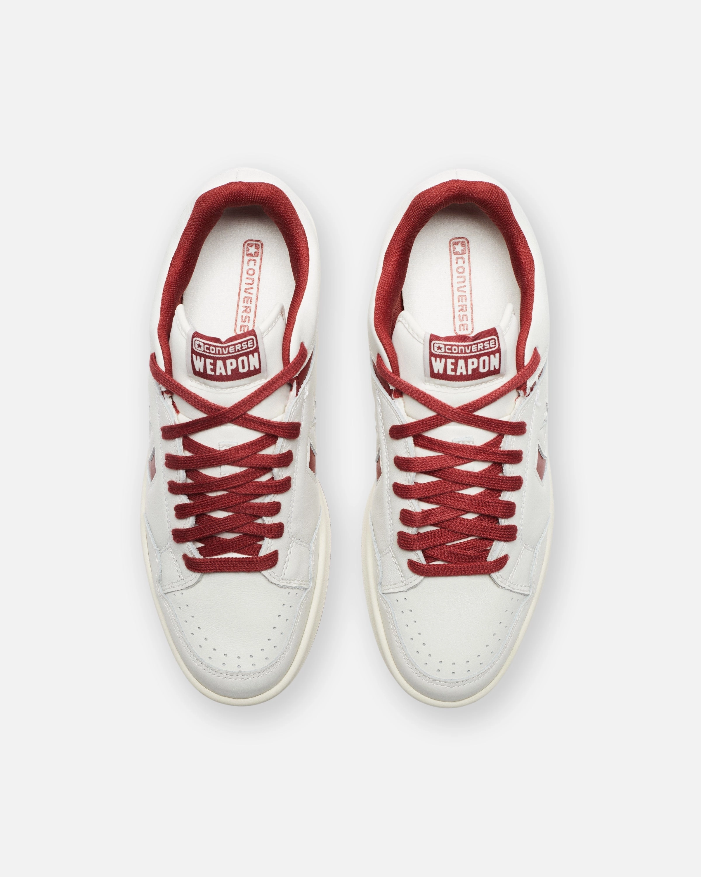 CONVERSE WEAPON OX VINTAGE - WHITE/ SYRAH/ EGRET Womens vintage sneakers