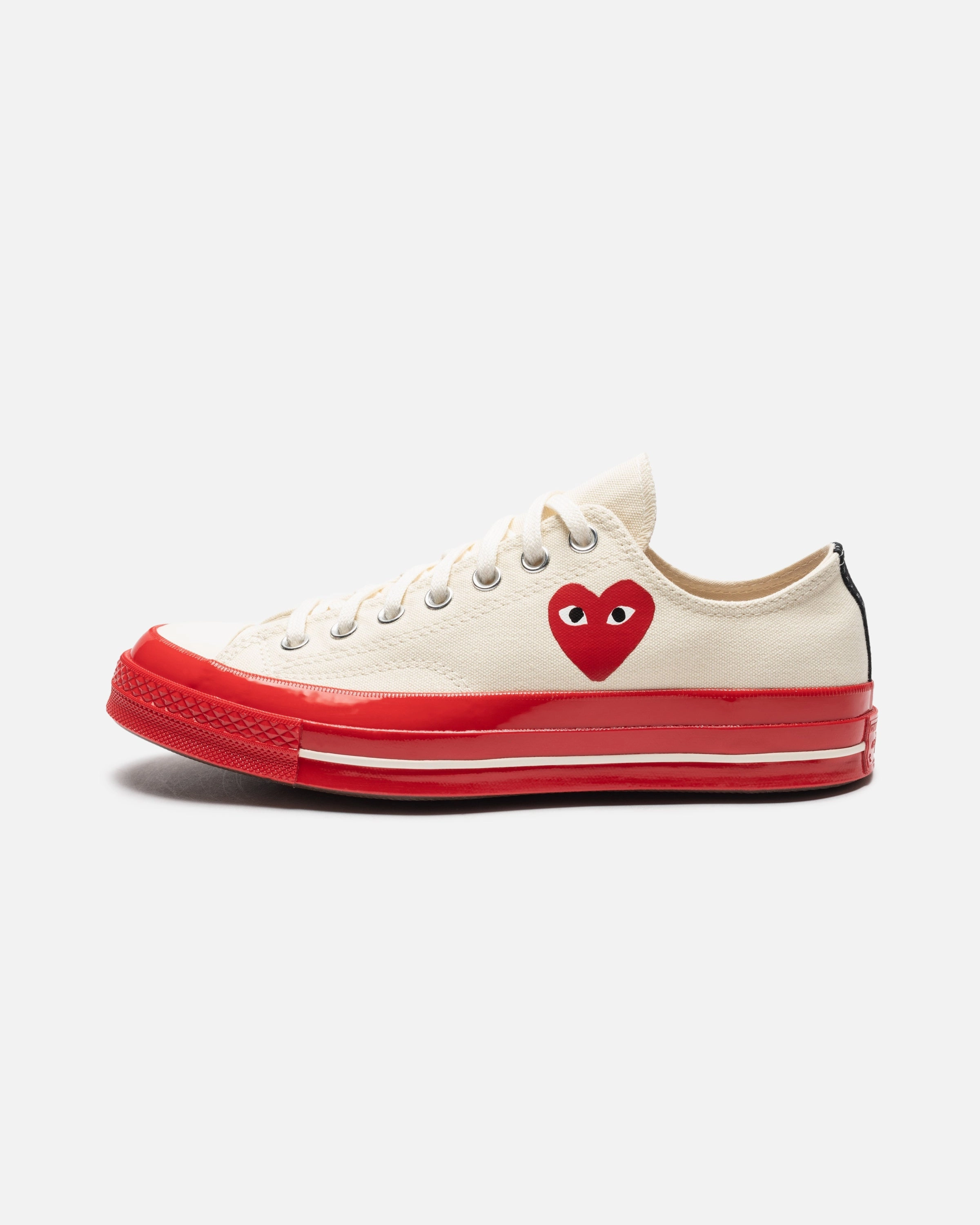 CONVERSE X CDG RED SOLE CHUCK 70 LOW Womens vintage sneakers