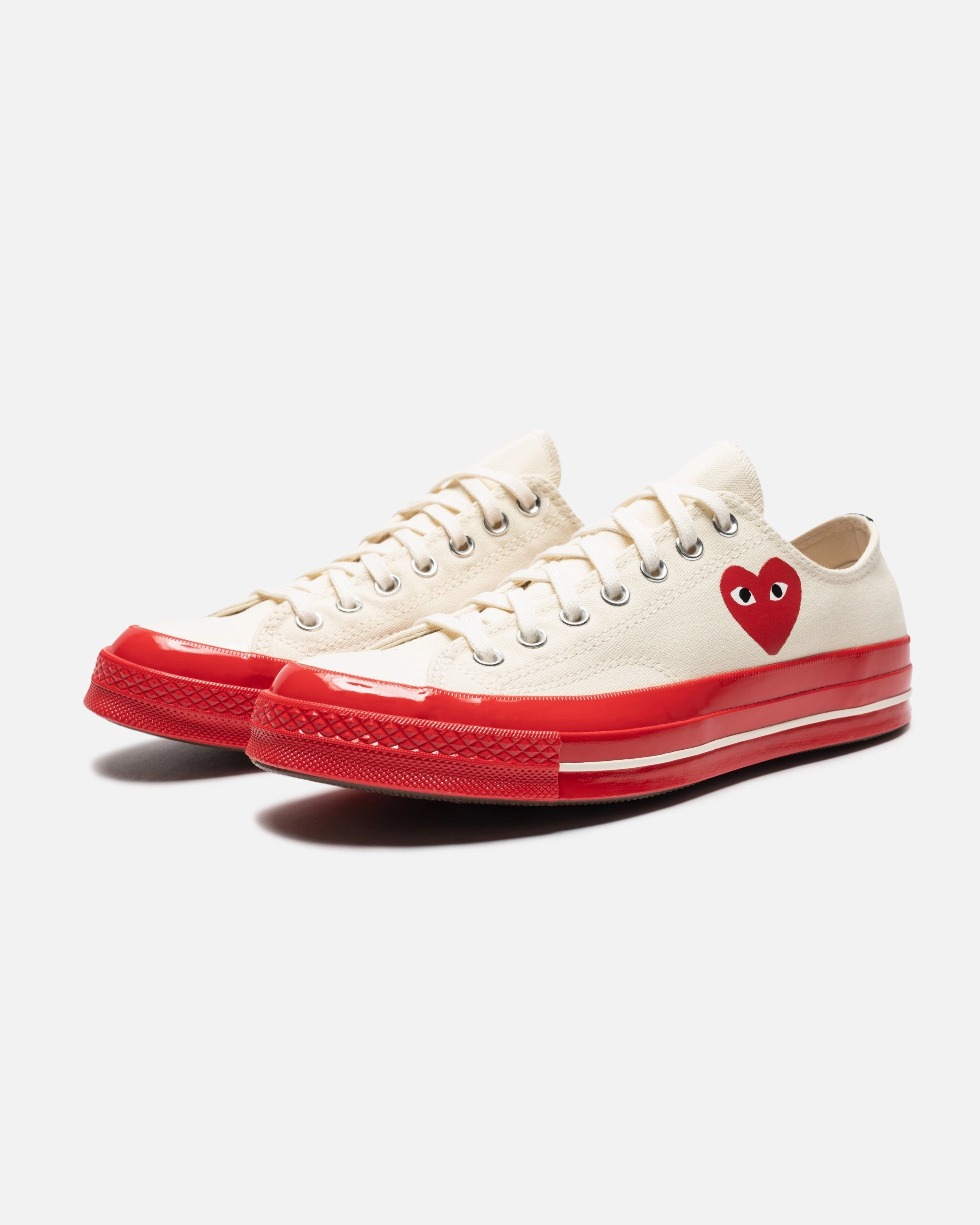 CONVERSE X CDG RED SOLE CHUCK 70 LOW Classic Chuck sneakers
