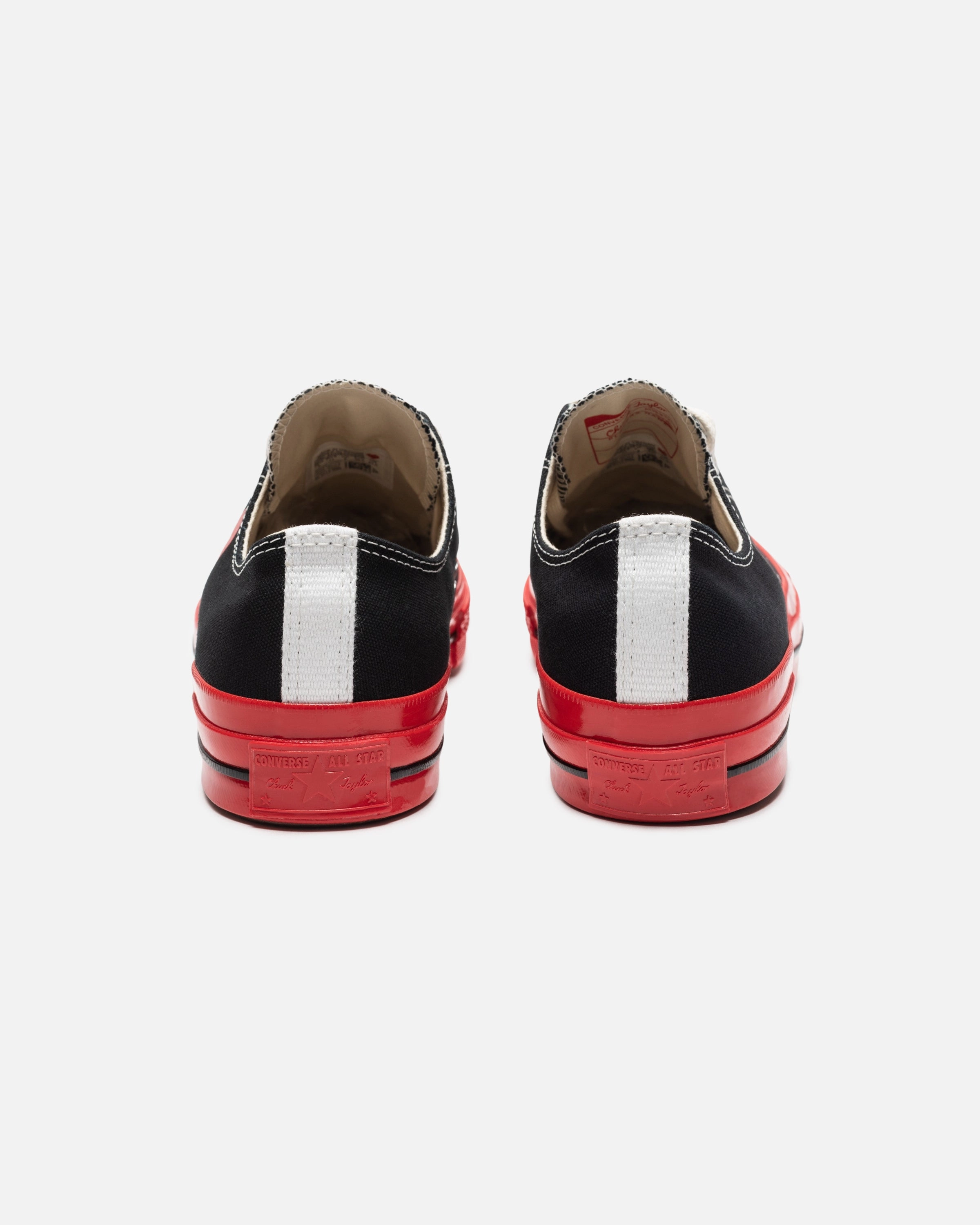 CONVERSE X CDG RED SOLE CHUCK 70 LOW Womens vintage sneakers