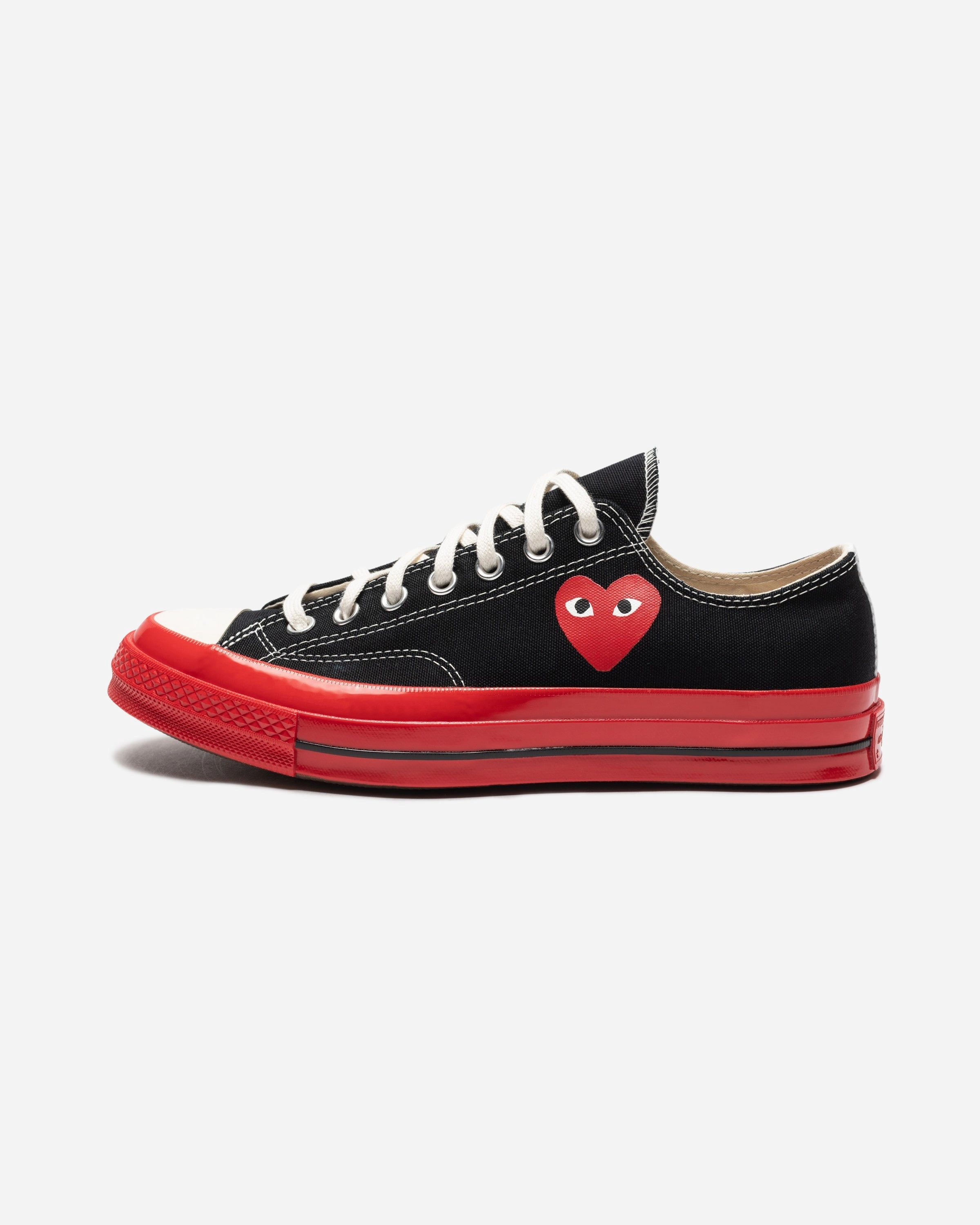 CONVERSE X CDG RED SOLE CHUCK 70 LOW Womens vintage sneakers