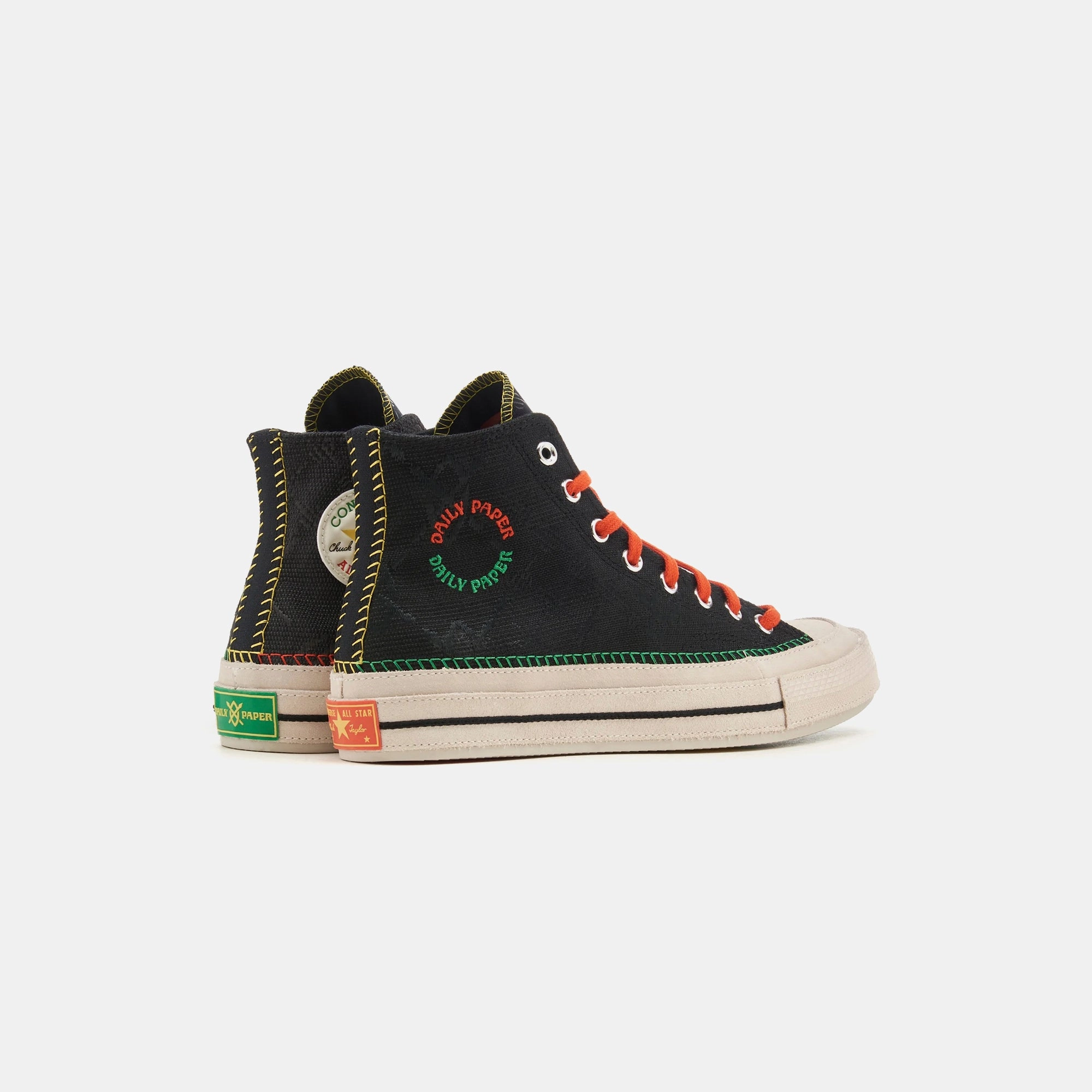 Converse x Daily Paper Chuck 70 High - Black Heritage style lace-ups