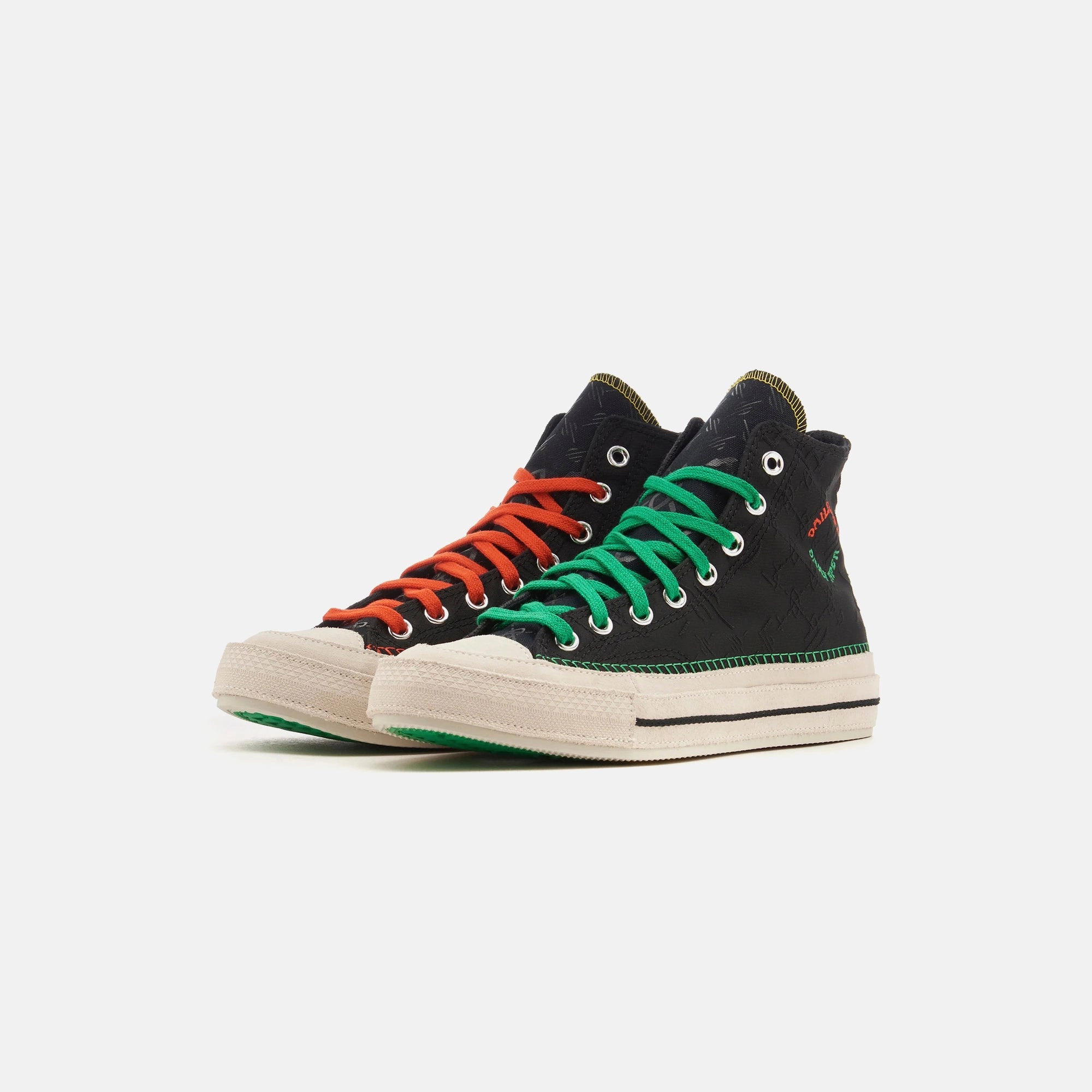 Converse x Daily Paper Chuck 70 High - Black Heritage style lace-ups
