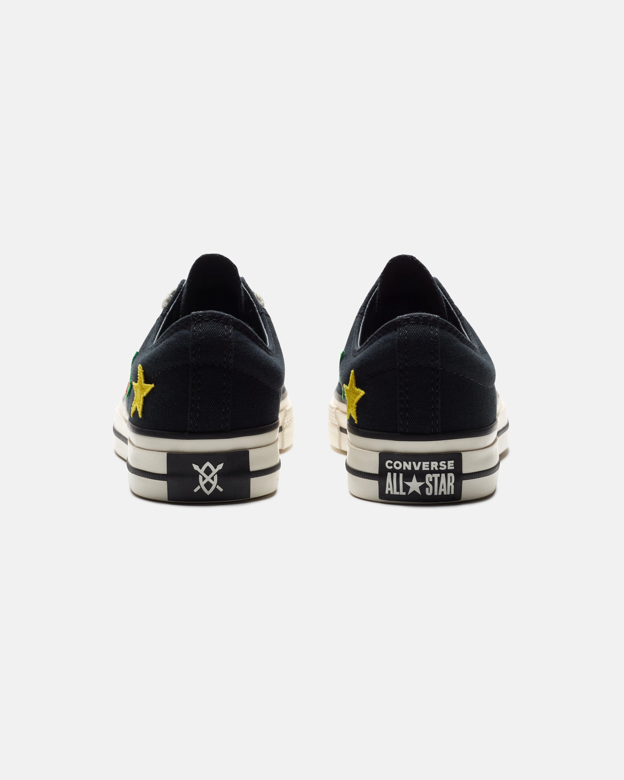 CONVERSE X DAILY PAPER STAR PLAYER 76 OX - BLACK Womens vintage sneakers