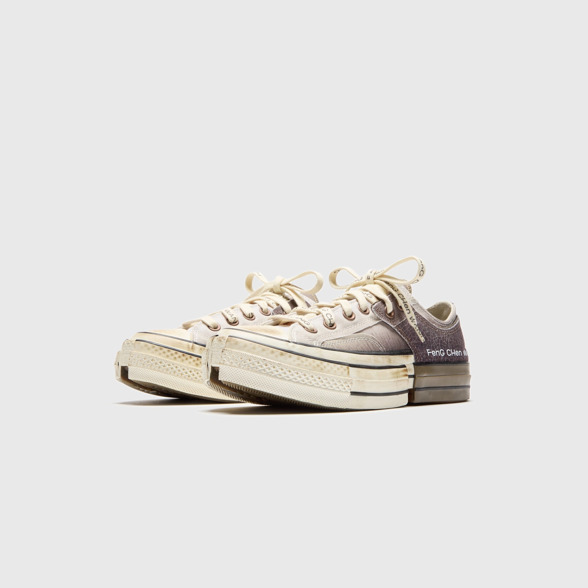 Converse x Feng Chen Wang Chuck 70 2-in-1 - Ox Brown / Egret / Black Heritage style lace-ups