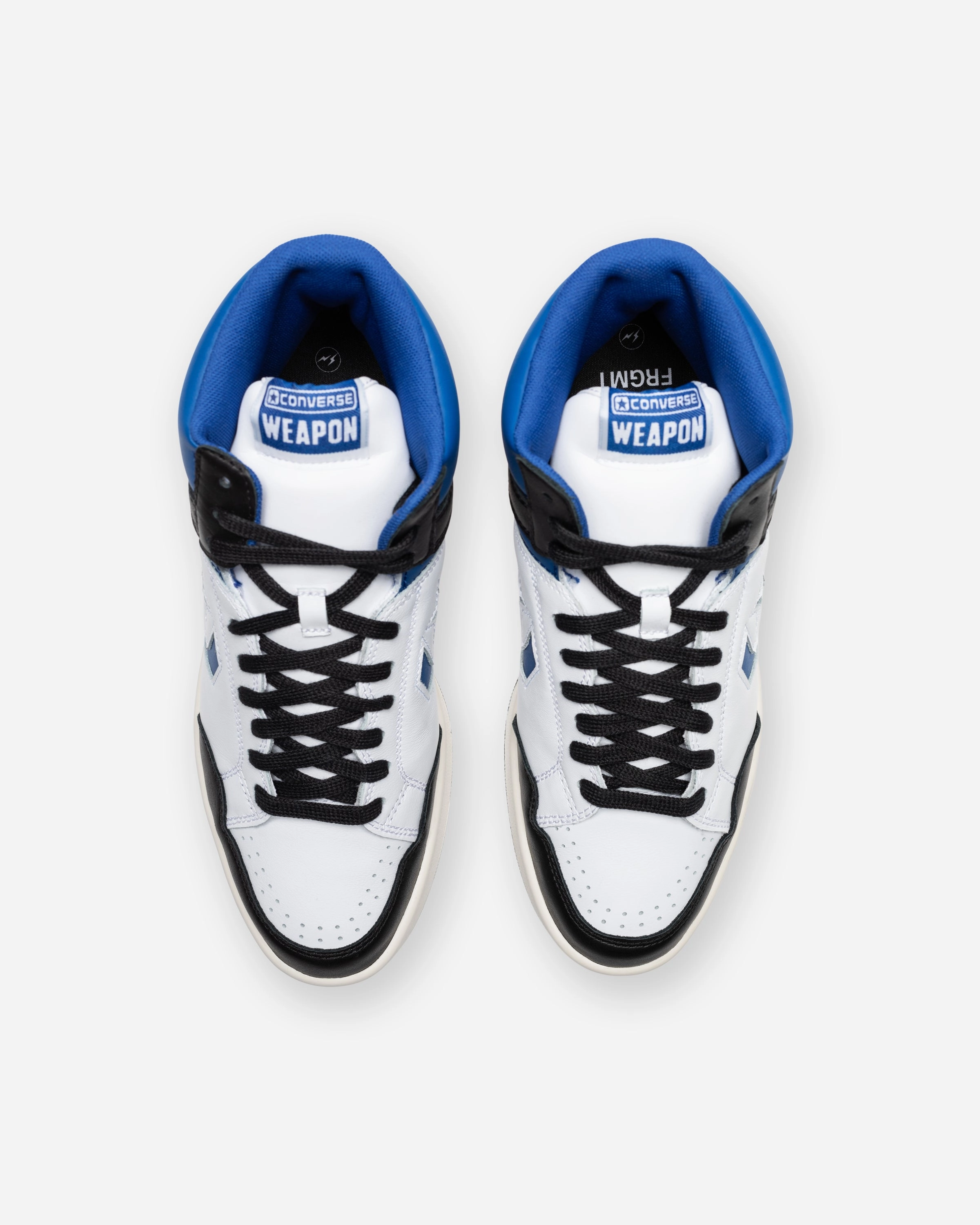 CONVERSE X FRAGMENT WEAPON MID - WHITE/ SPORTROYAL/ BLACK Womens vintage sneakers