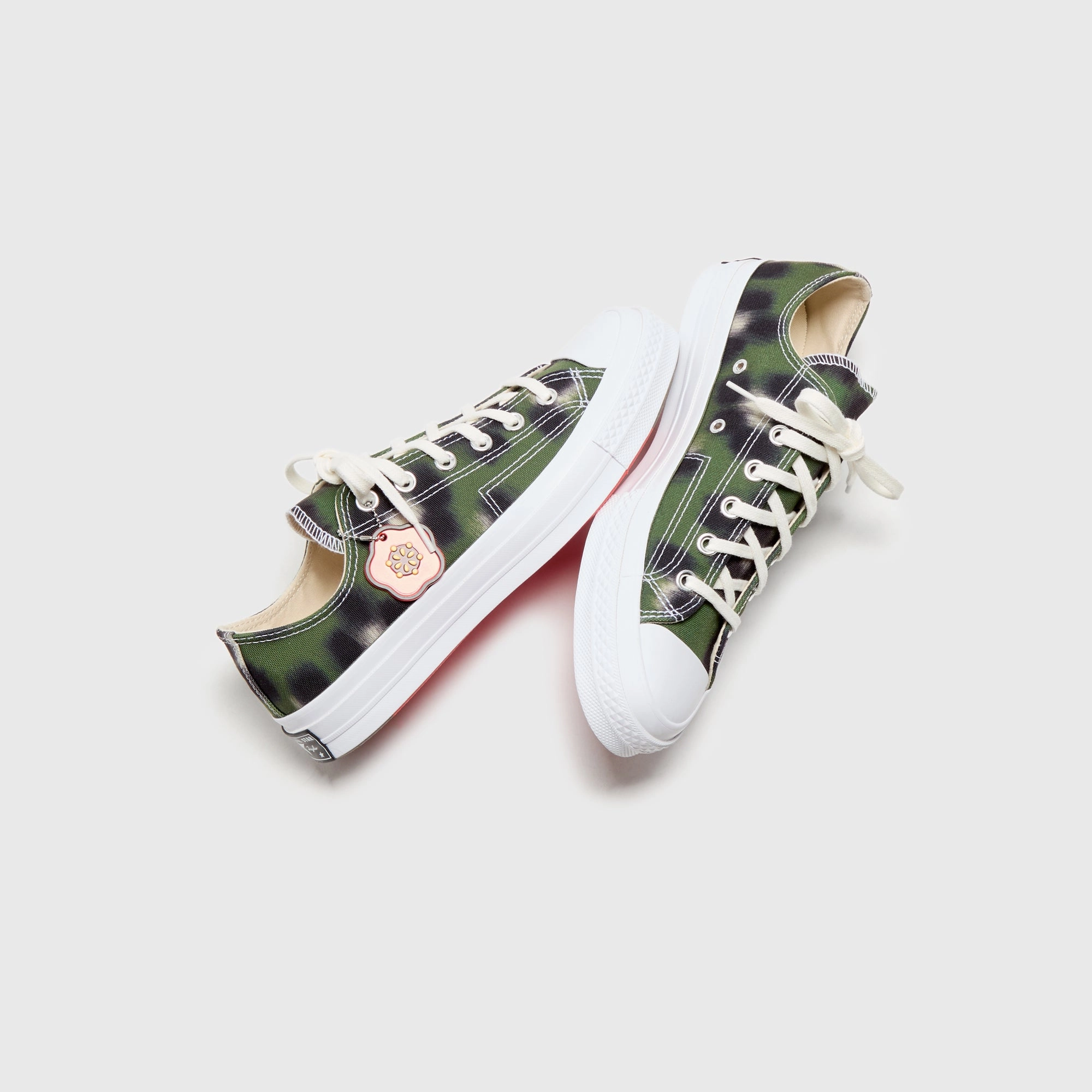 Converse x Kenzo Chuck 70 Low - Cypress / Black / White Heritage style lace-ups