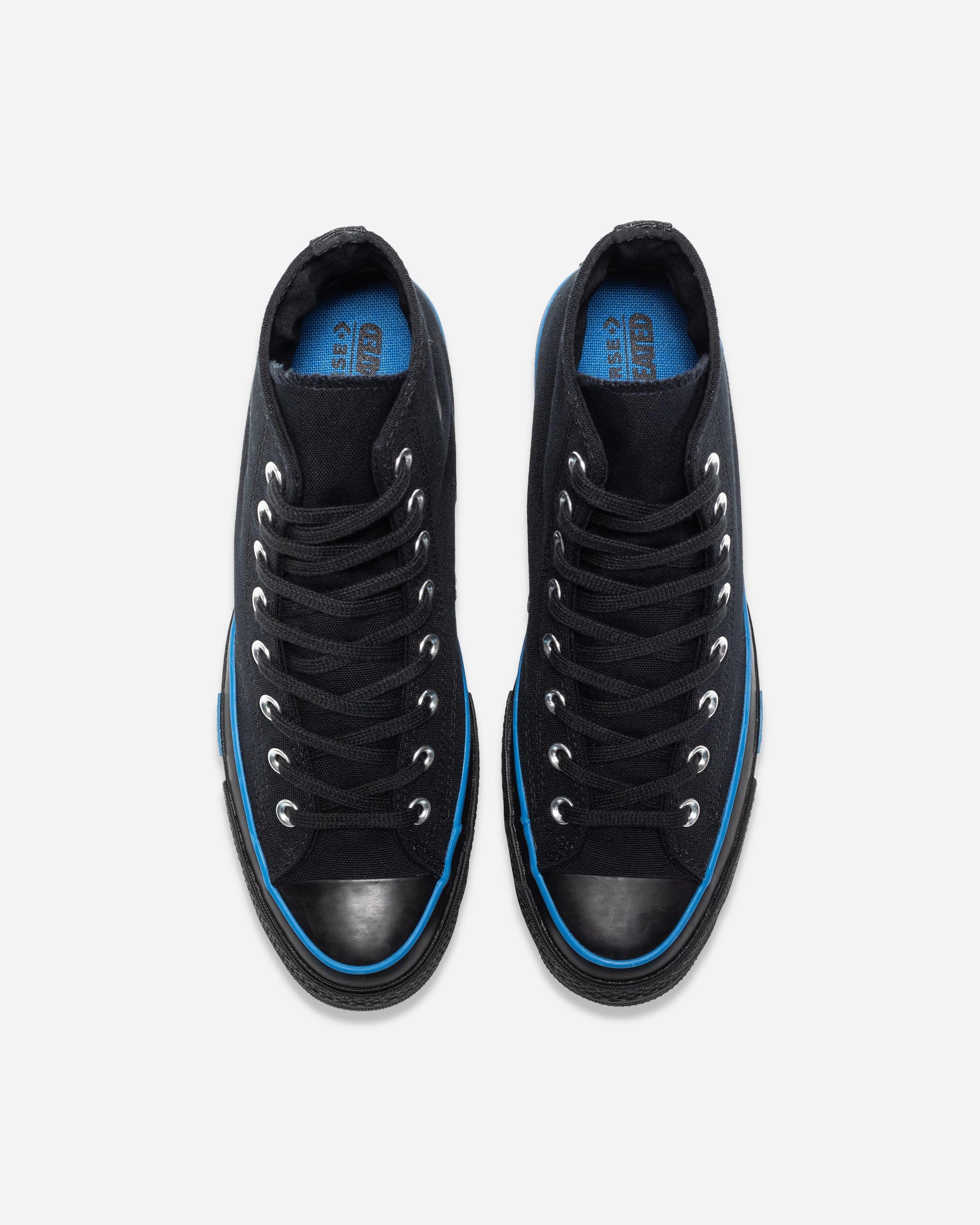 CONVERSE X UNDEFEATED CHUCK 70 HI - BLACK/ IMPERIALBLUE Womens vintage sneakers