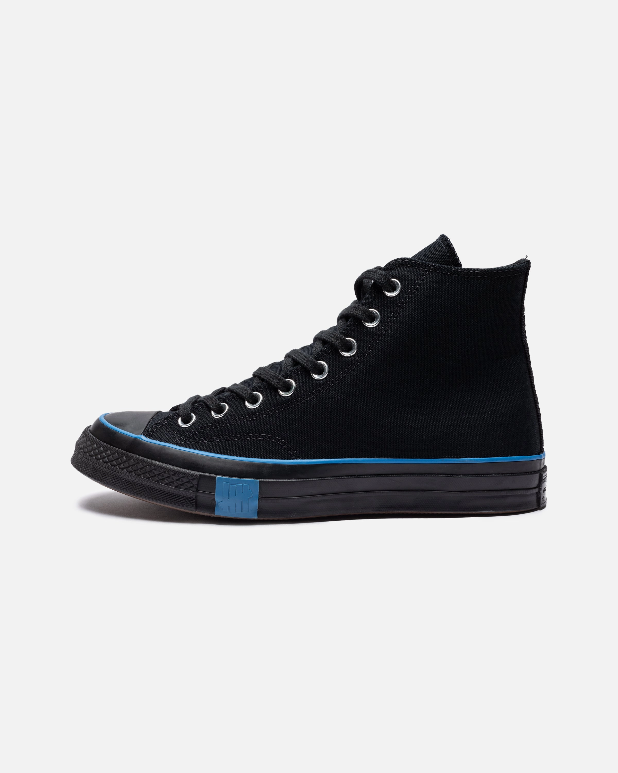 CONVERSE X UNDEFEATED CHUCK 70 HI - BLACK/ IMPERIALBLUE Womens vintage sneakers