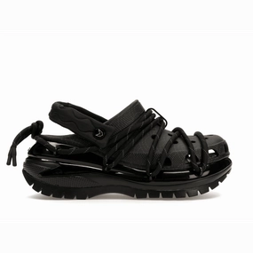 Crocs Classic Mega Crush Clog Raw Alejandro Black Iconic foam clogs by Crocs
