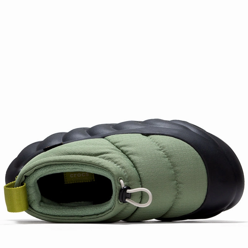 Crocs Overpuff Cordura Shorty - Moss Crocs lightweight casual clogs