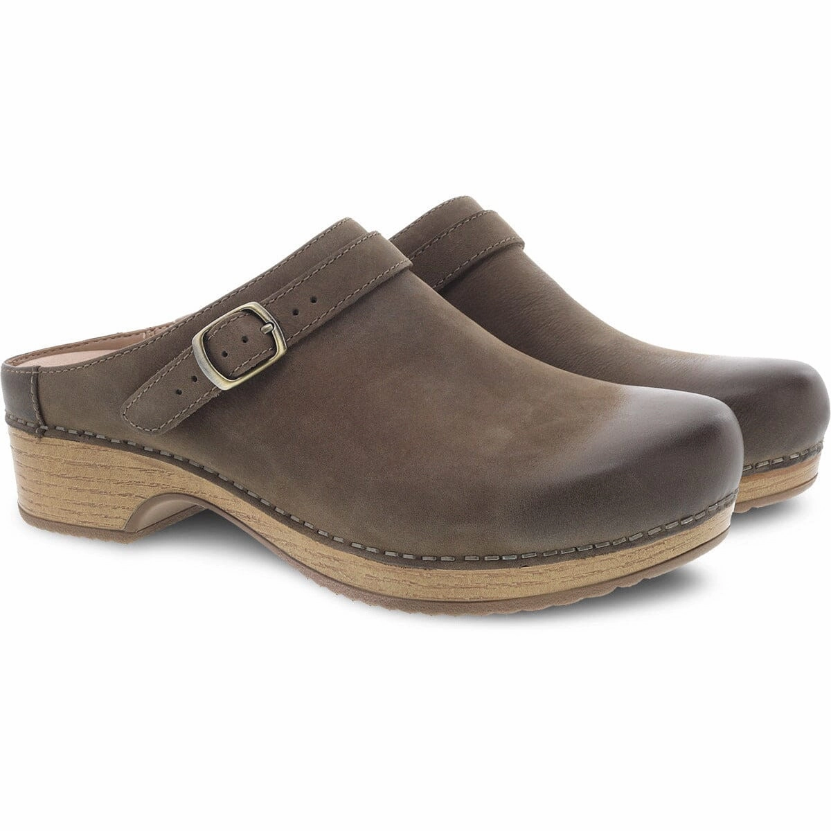 DANSKO BERRY MUSHROOM BURNISHED NUBUCK Dansko shoe design close-ups