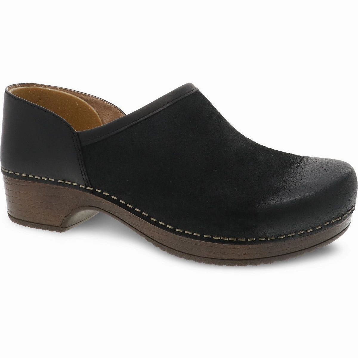 DANSKO BRENNA BLACK BURNISHED SUEDE Dansko supportive footwear designs