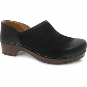 DANSKO BRENNA BLACK BURNISHED SUEDE Dansko supportive footwear designs