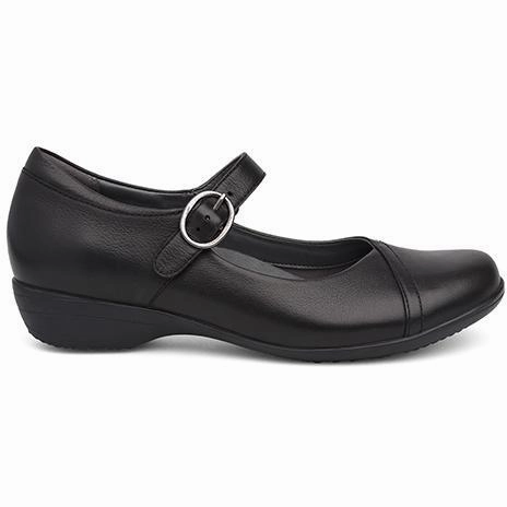 DANSKO FAWNA BLACK MILLED NAPPA Dansko supportive footwear designs