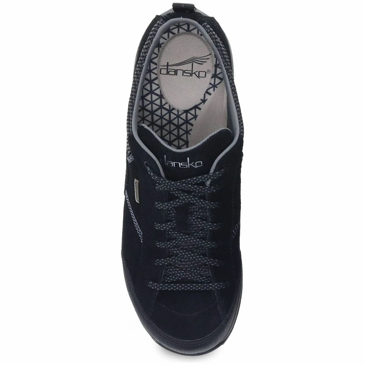 DANSKO PAISLEY BLACK SUEDE WOMEN'S Dansko shoe design close-ups
