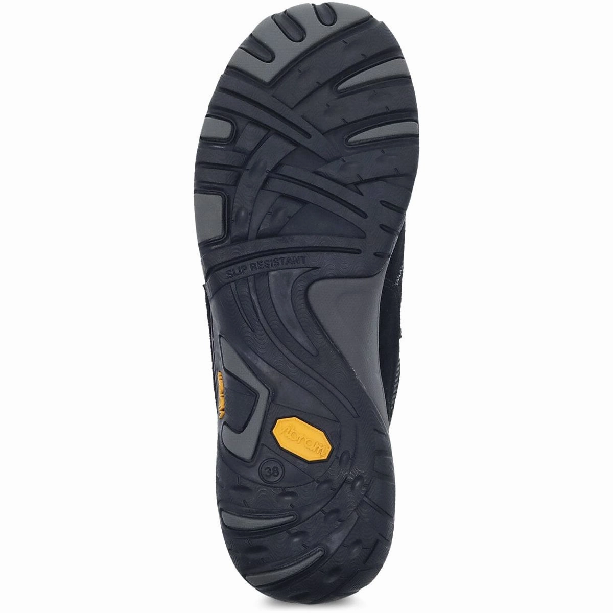 DANSKO PAISLEY BLACK SUEDE WOMEN'S Dansko shoe design close-ups