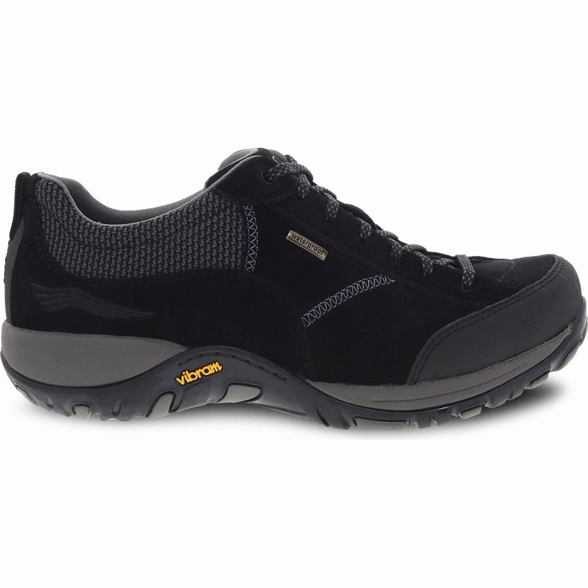 DANSKO PAISLEY BLACK SUEDE WOMEN'S Dansko shoe design close-ups