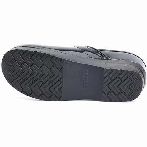DANSKO PROFESSIONAL BLACK PATENT Dansko shoe design close-ups