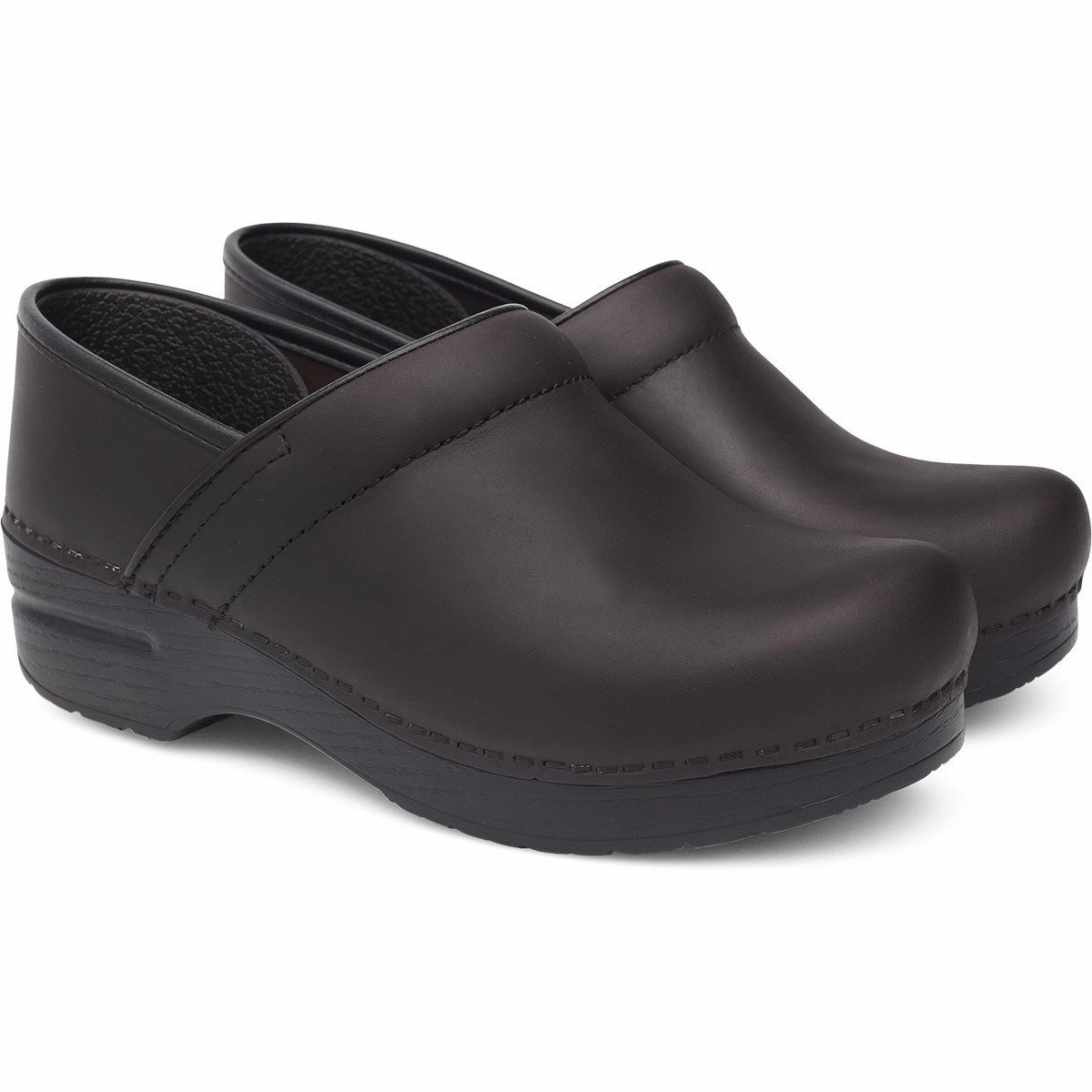 DANSKO PROFESSIONAL MEN'S ANTIQUE BROWN Dansko shoe design close-ups