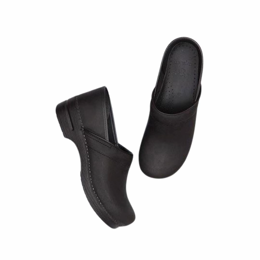 DANSKO PROFESSIONAL MEN'S BLACK OILED Dansko shoe design close-ups