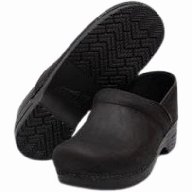 DANSKO PROFESSIONAL WOMEN'S BLACK OILED Dansko shoe design close-ups